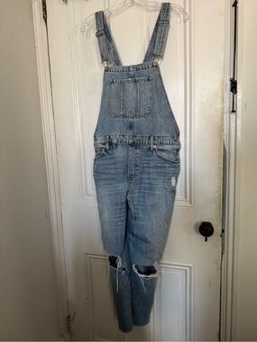 Lucky Brand distressed  Denim Overall Jeans for Women - Classic Bib Overalls